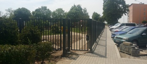 Ogrodzenie placu zabaw ul. Potulicka w Szczecinie